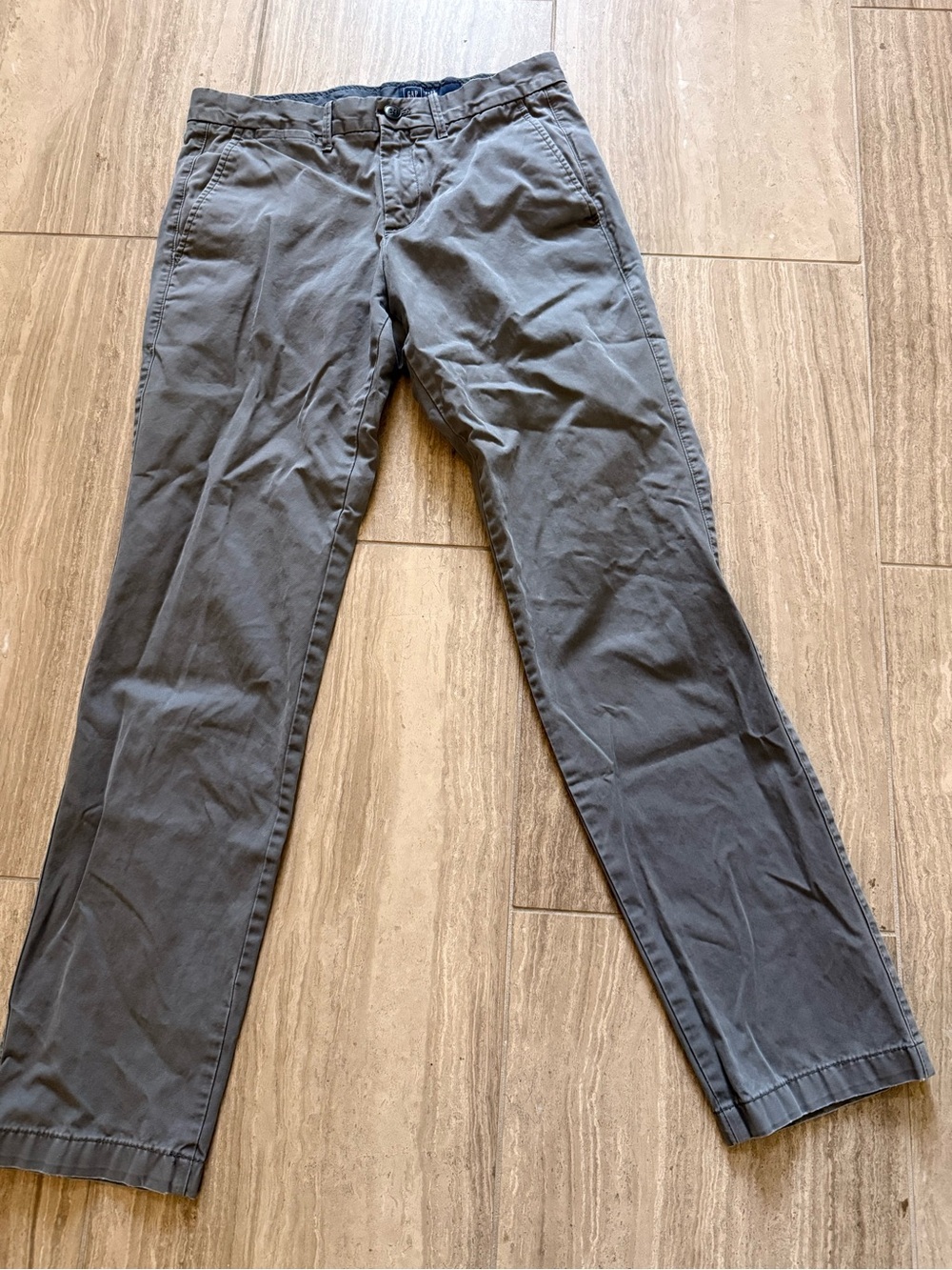 GAP - Men's Gray Casual Chino Pants 29x32